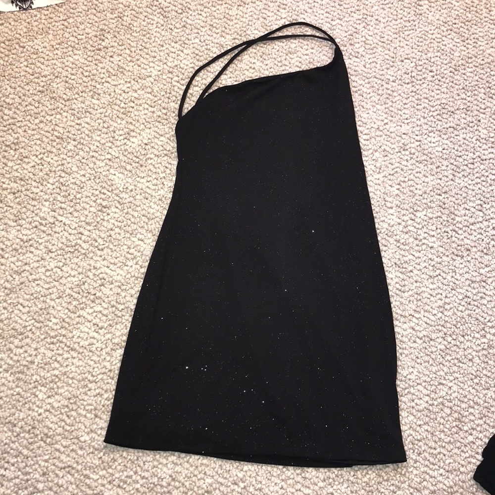 Late night sparkling dress in black